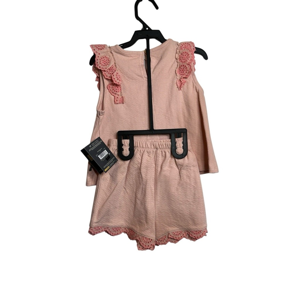 gerber modern moments toddler girls pink summer outfit size 5T tank top shorts - Picture 5 of 5